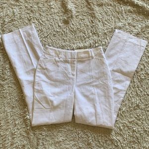 Hi rise straight leg trouser white